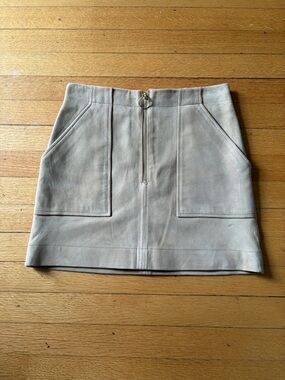 Intermix Suede Skirt 2
